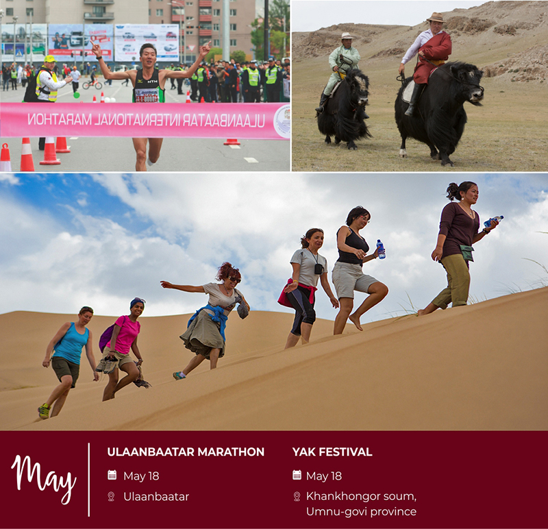 Mongolia travel calendar Events and festivals mongolia